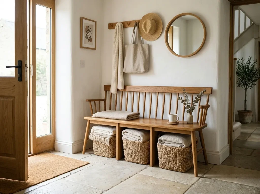 Basket Bench Storage
