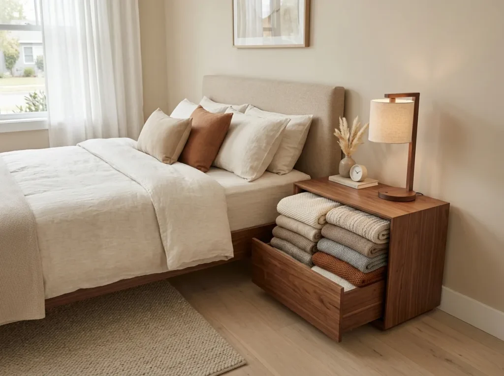 Bedside Blanket Drawer
