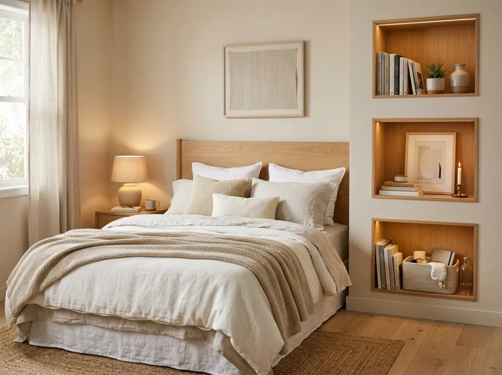 Bedside Wall Cubbies