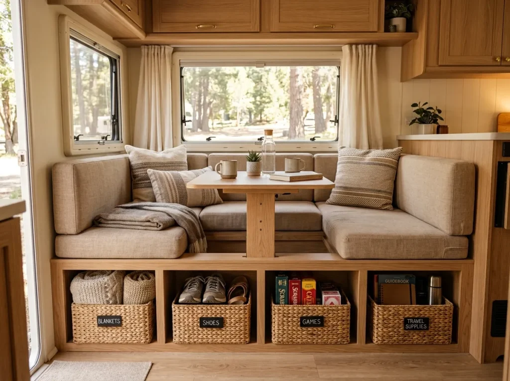 Bench Seat Baskets