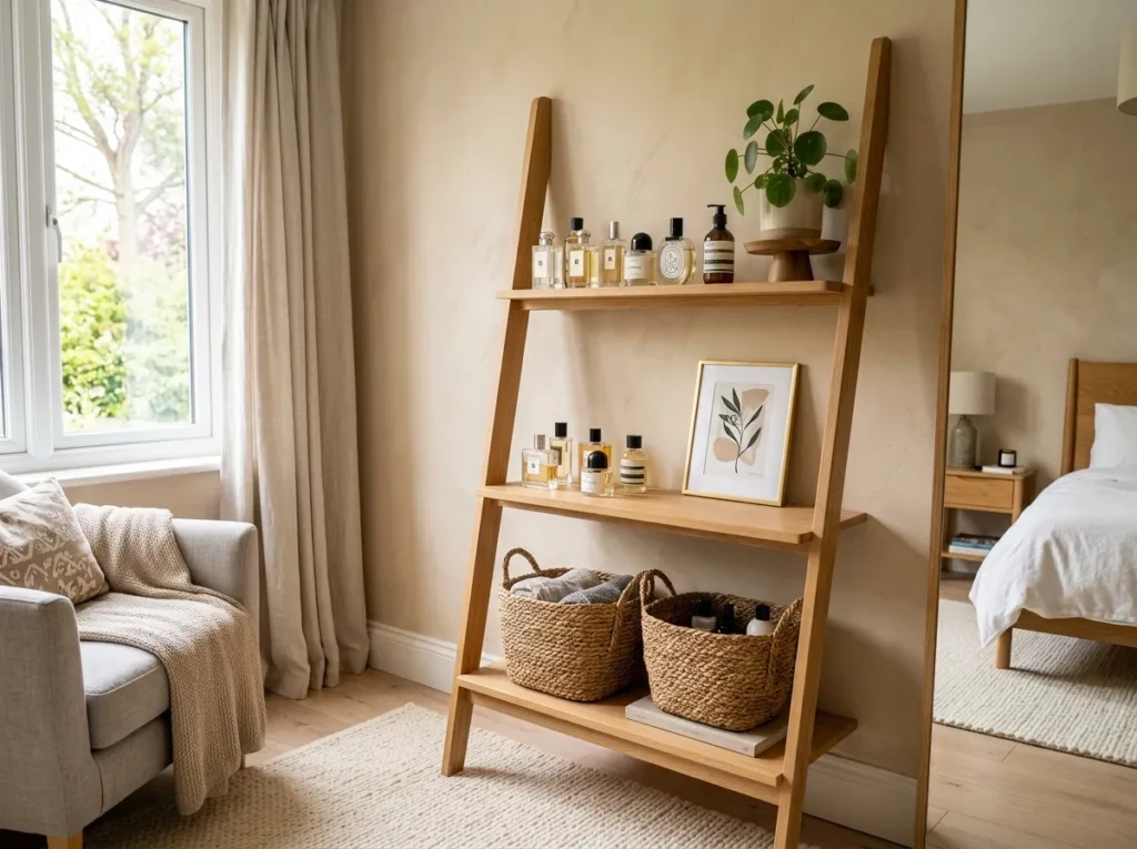 Corner Ladder Shelf
