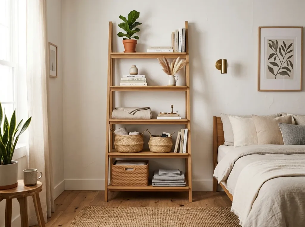 Corner Ladder Shelf