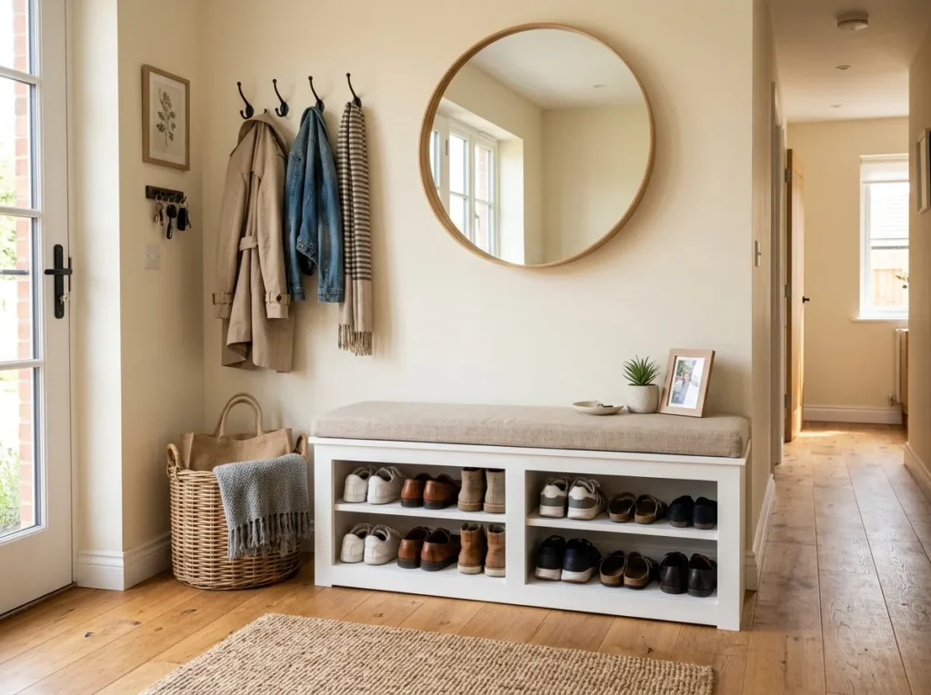 Entryway Shoe Bench