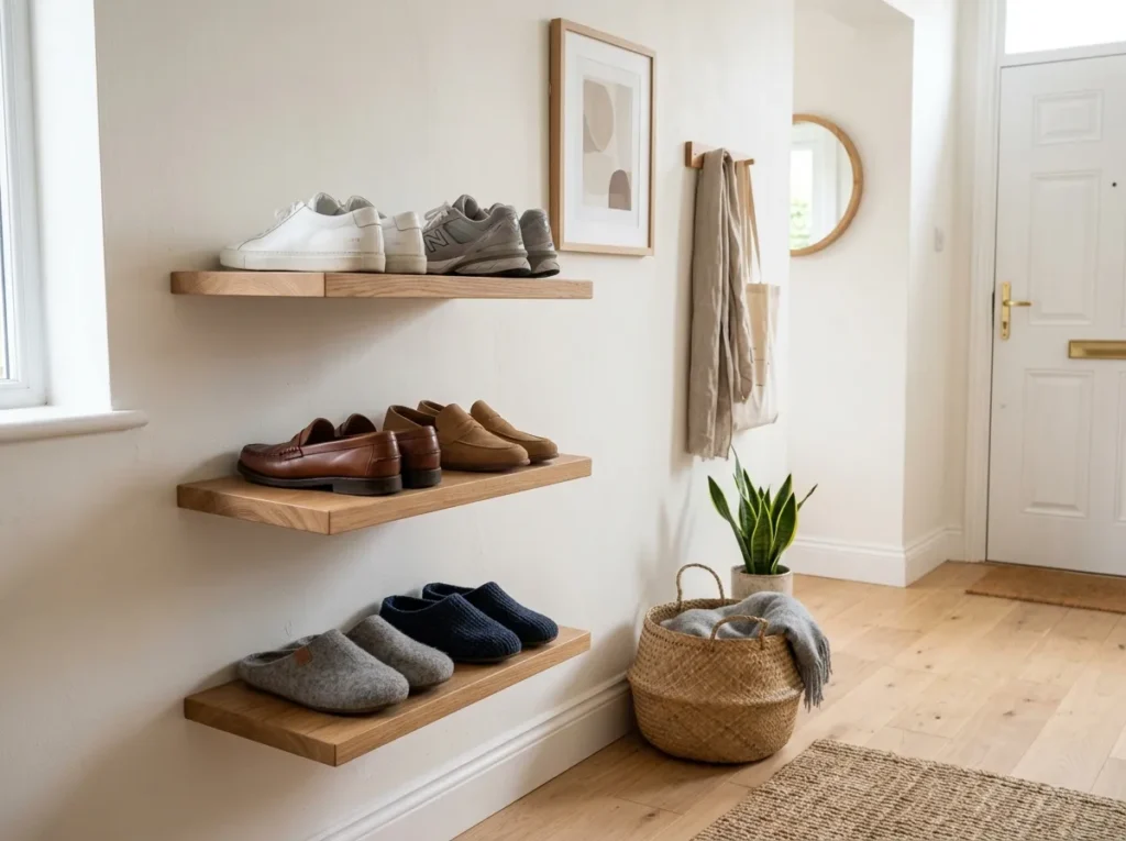 Floating Shoe Shelves