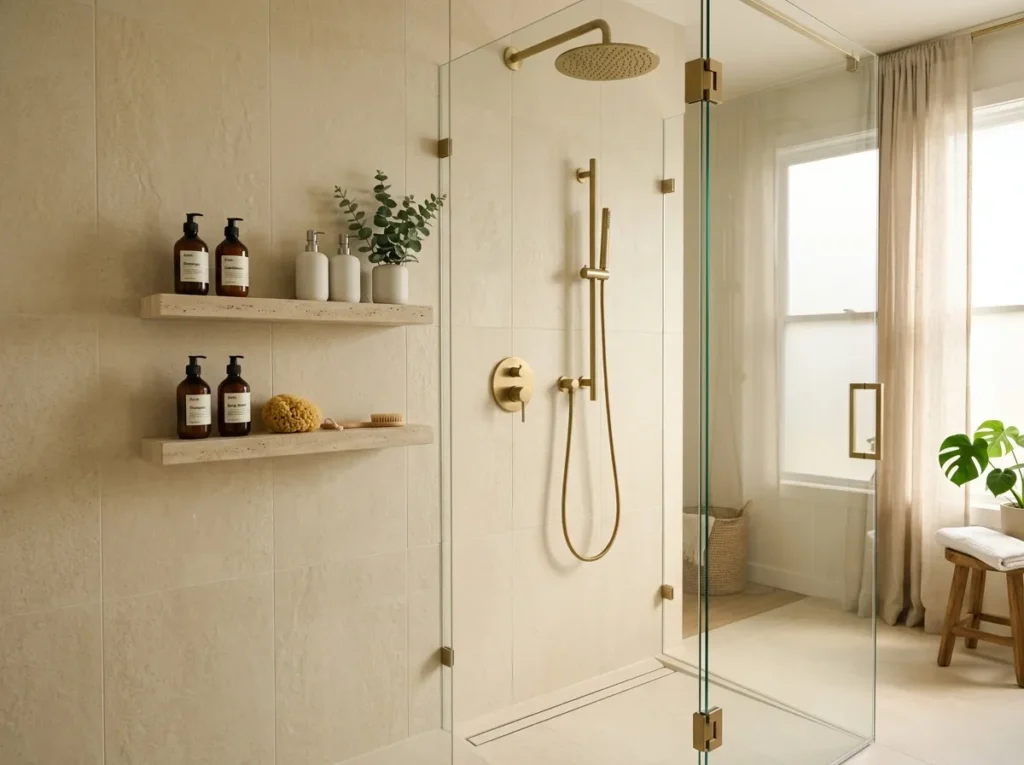 Floating Shower Shelves