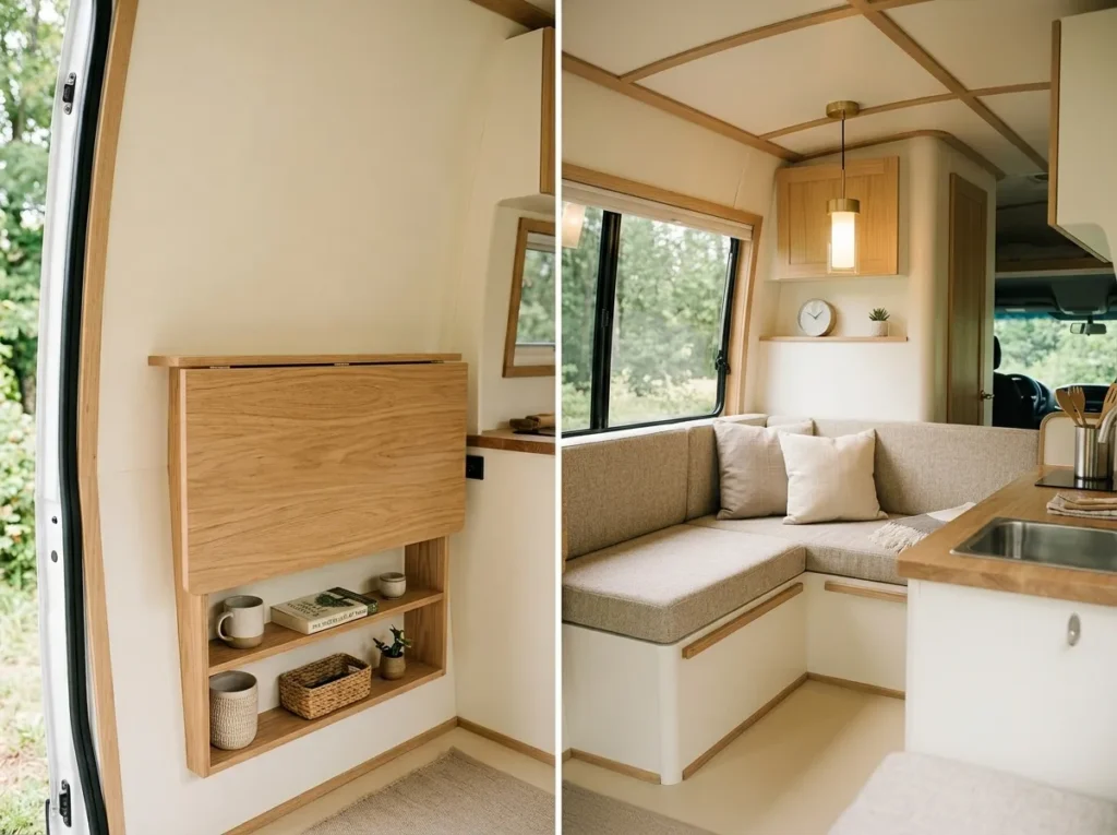 Fold-Down Wall Table