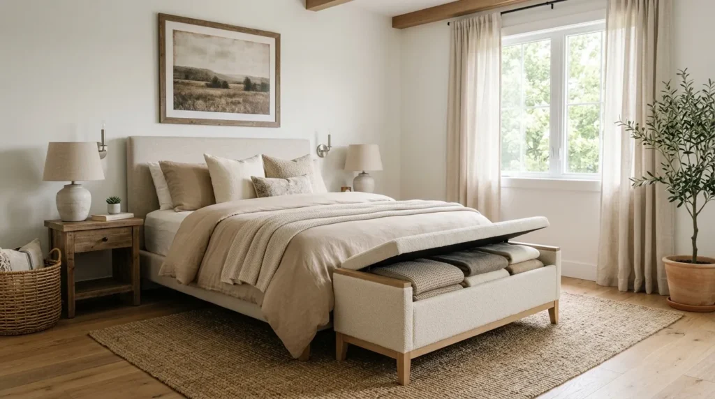 Footboard Storage Bench
