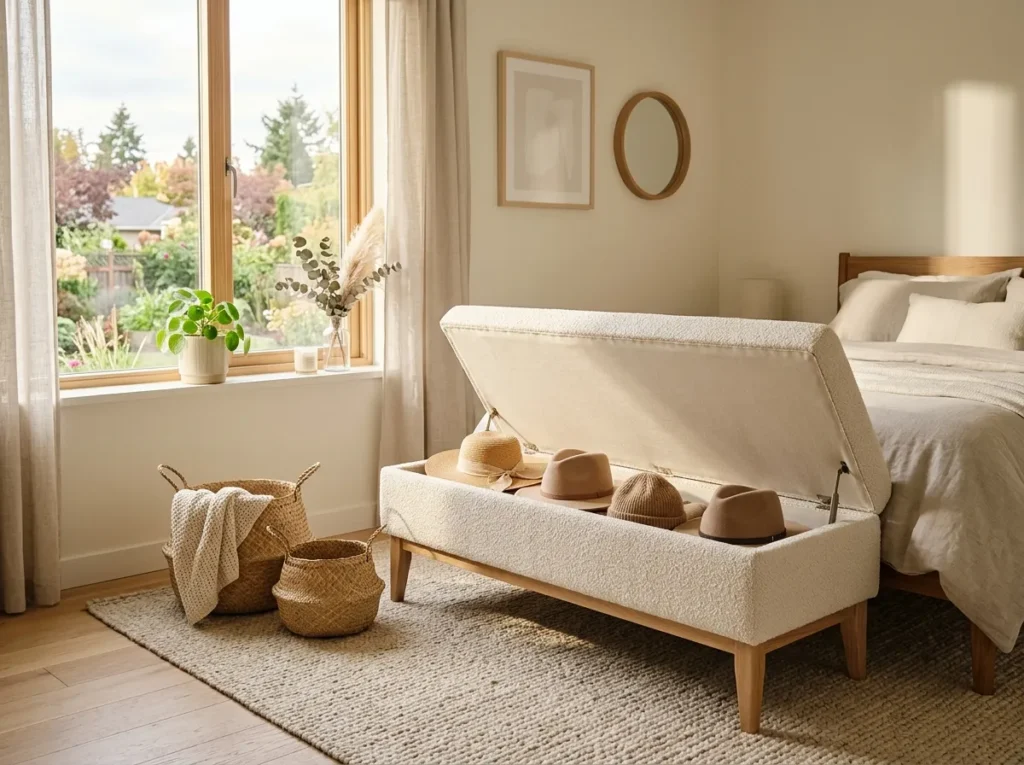 Hat Storage Bench