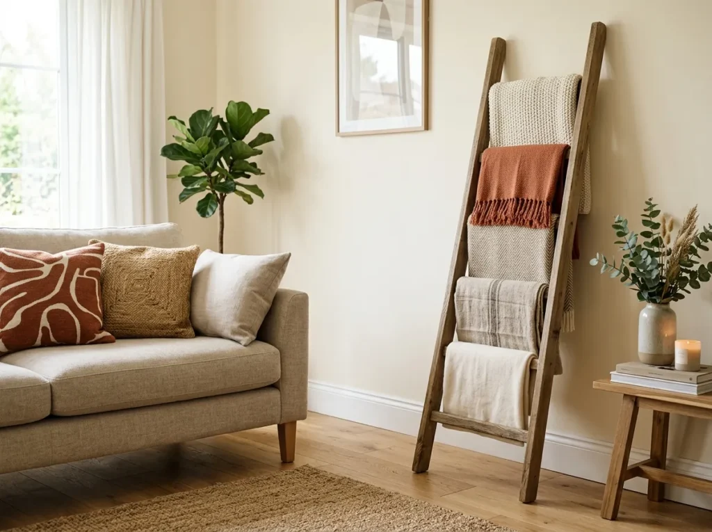 Ladder Blanket Rack