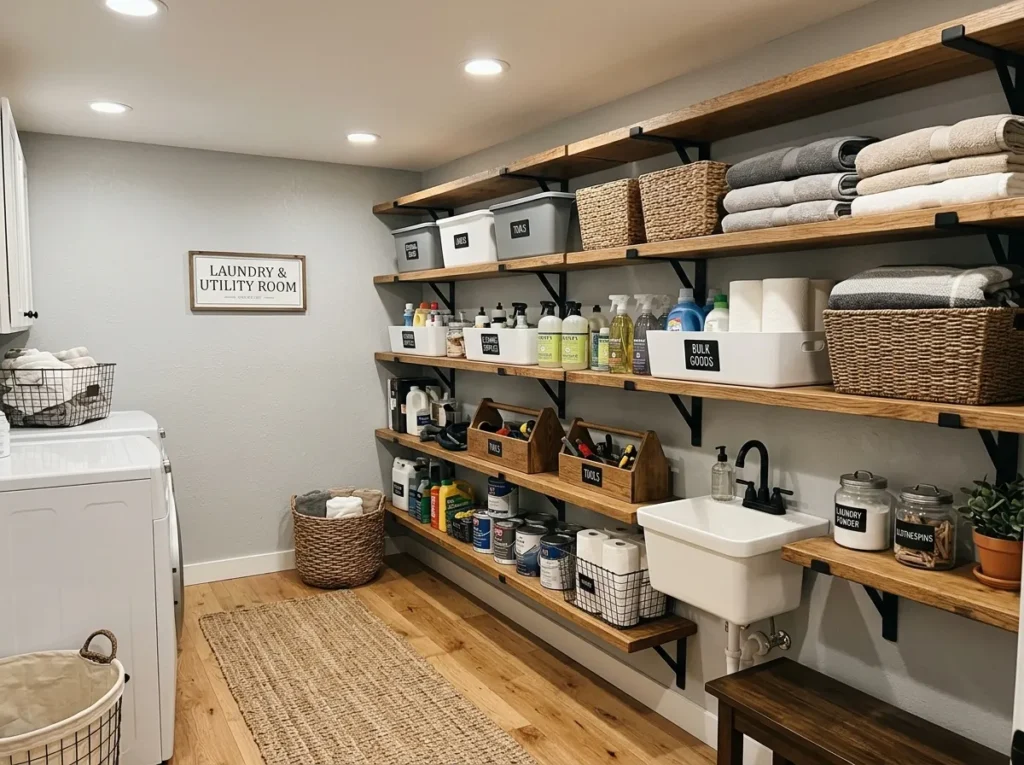 Open Utility Shelves
