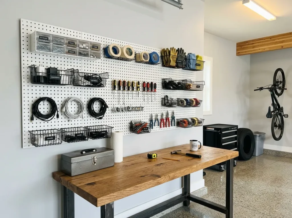 Pegboard Basket Wall