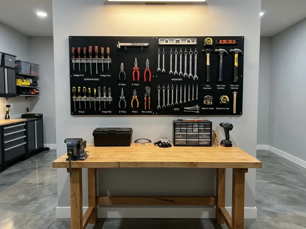 Pegboard Tool Zone
