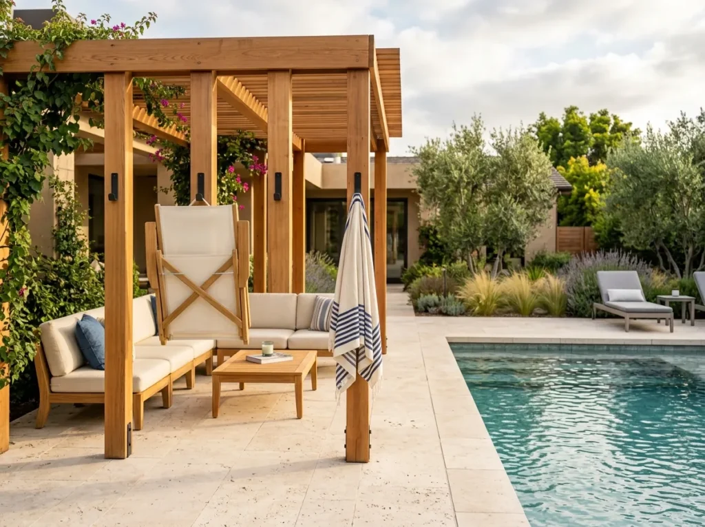 Pergola Storage Hooks