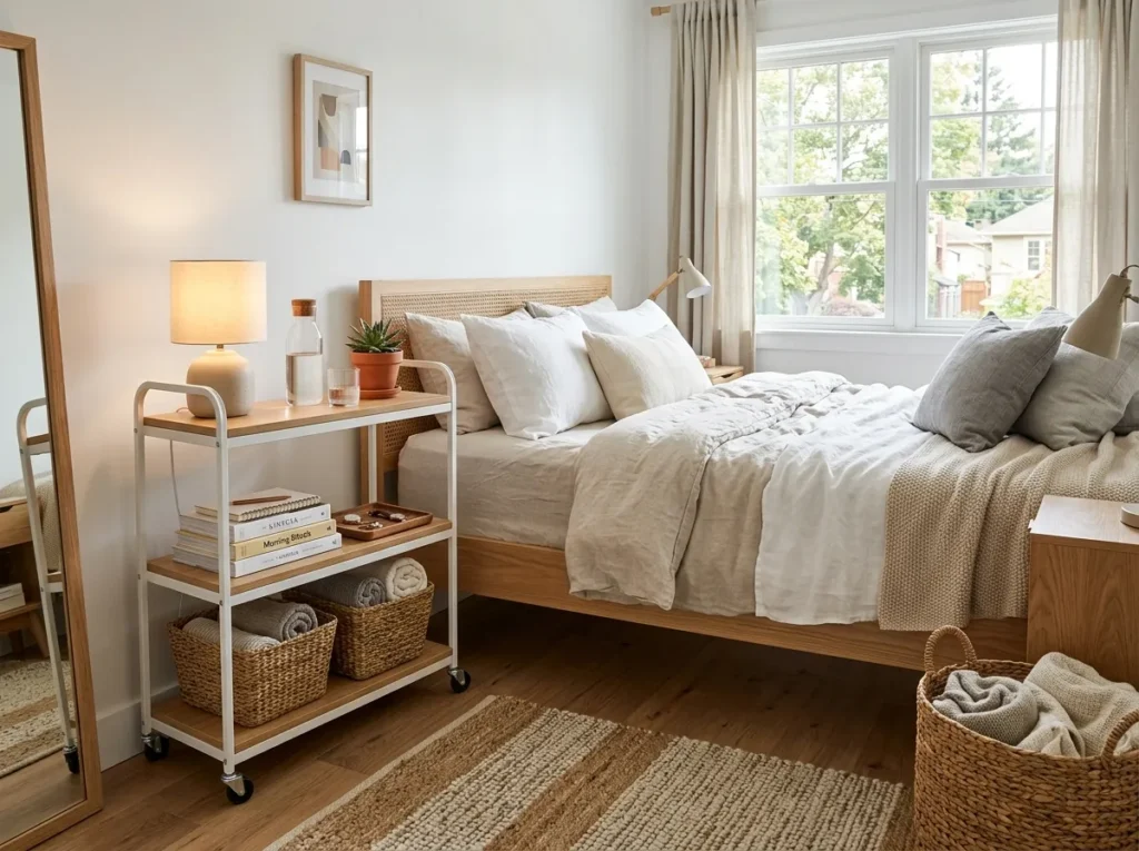Rolling Bedside Cart