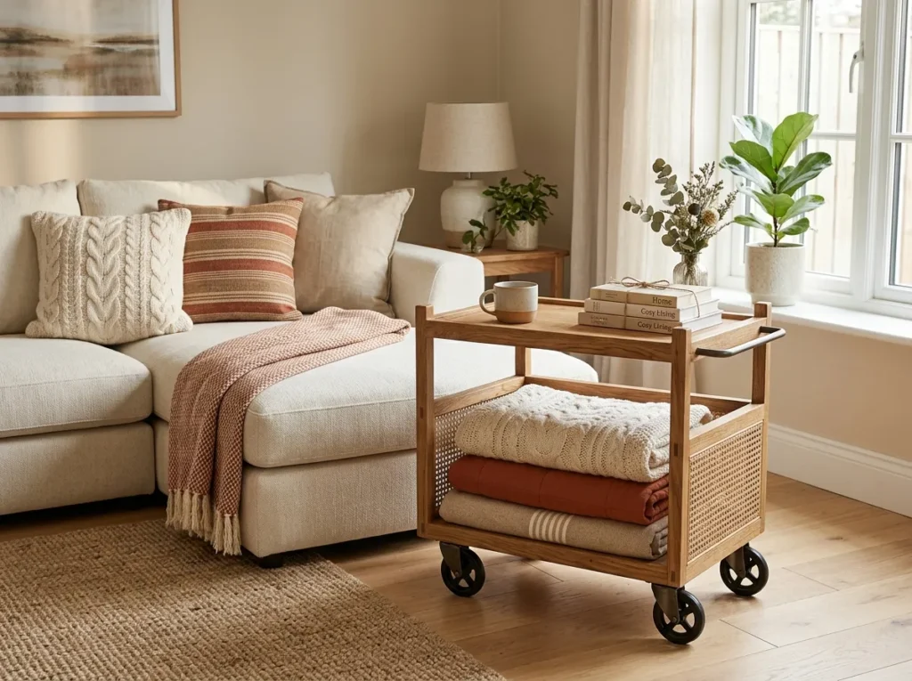 Rolling Blanket Cart