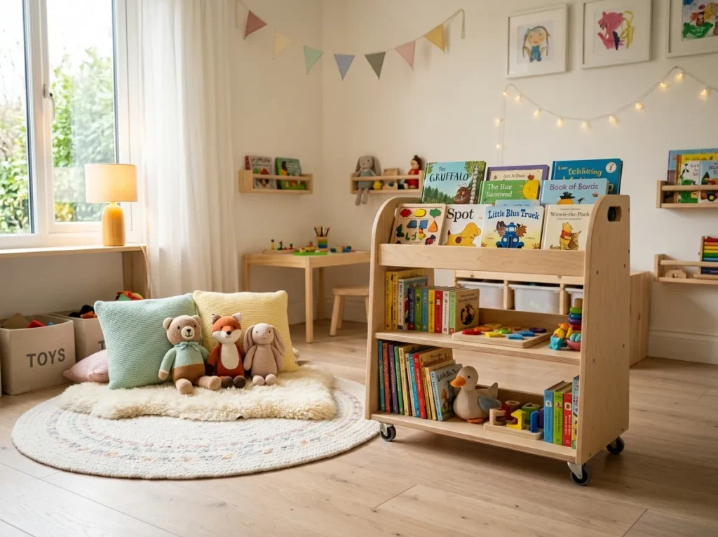 Rolling Book Cart