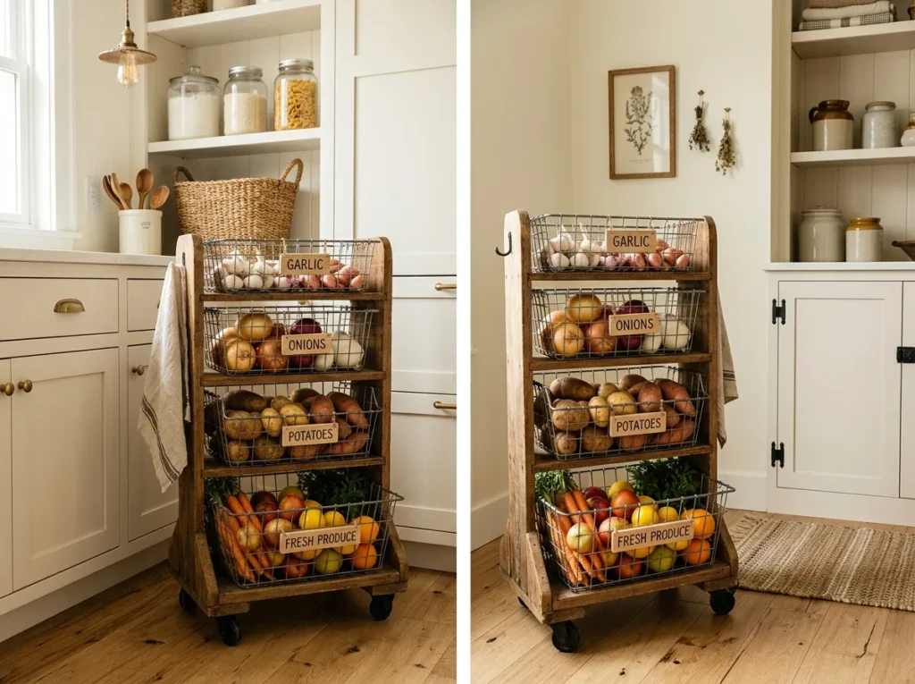 Rolling Produce Bins