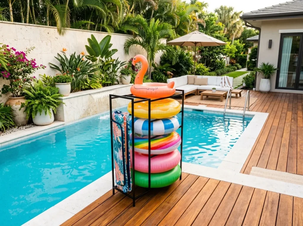 Slim Poolside Rack