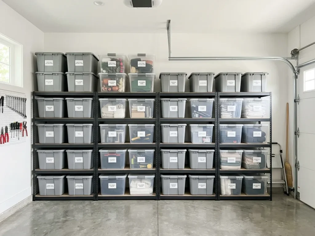 Stacked Storage Bins