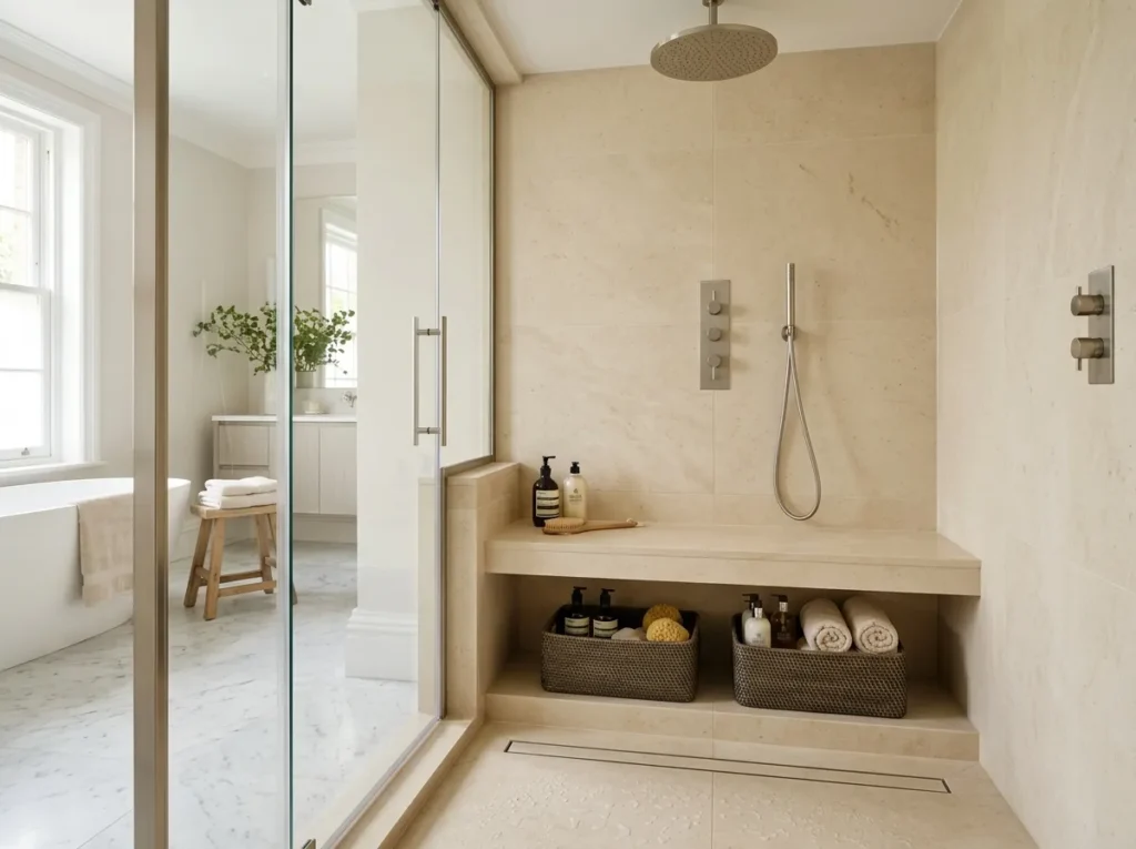 Tile-Top Storage Bench