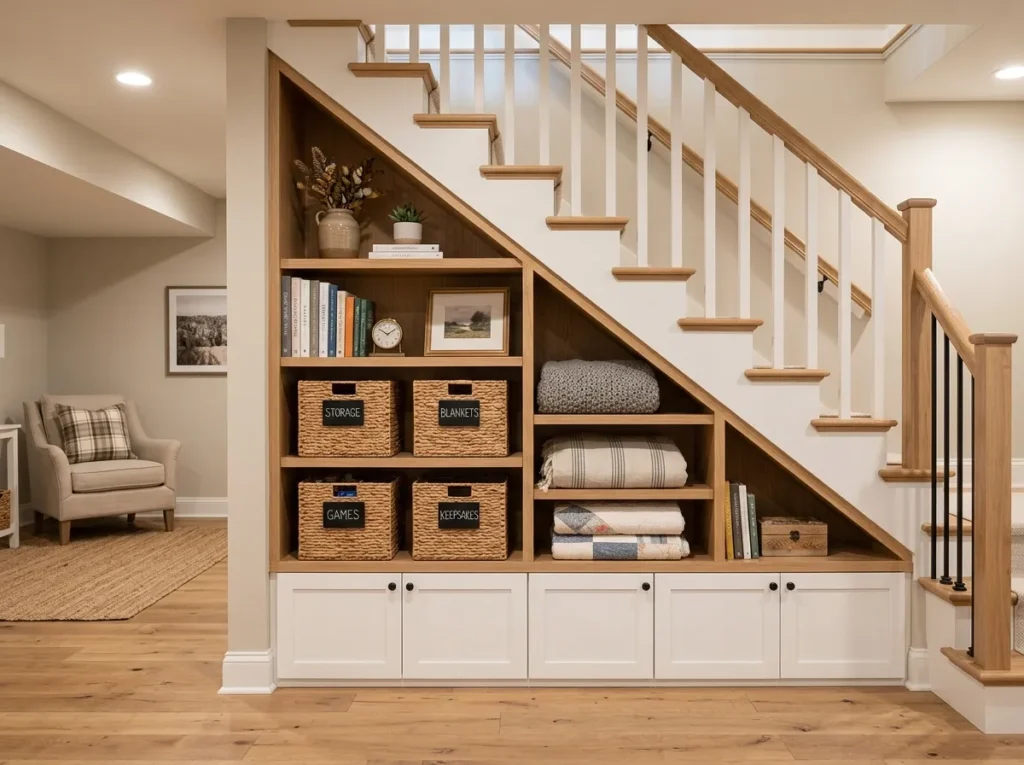 Under-Stairs Shelving