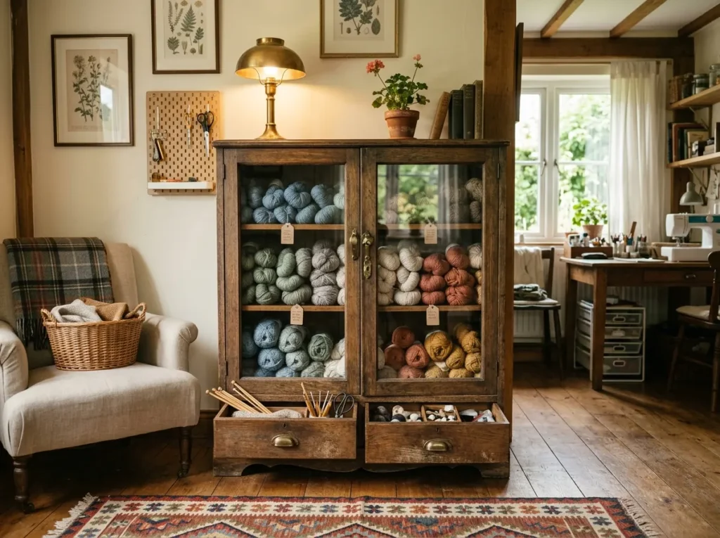 Vintage Cabinet Storage