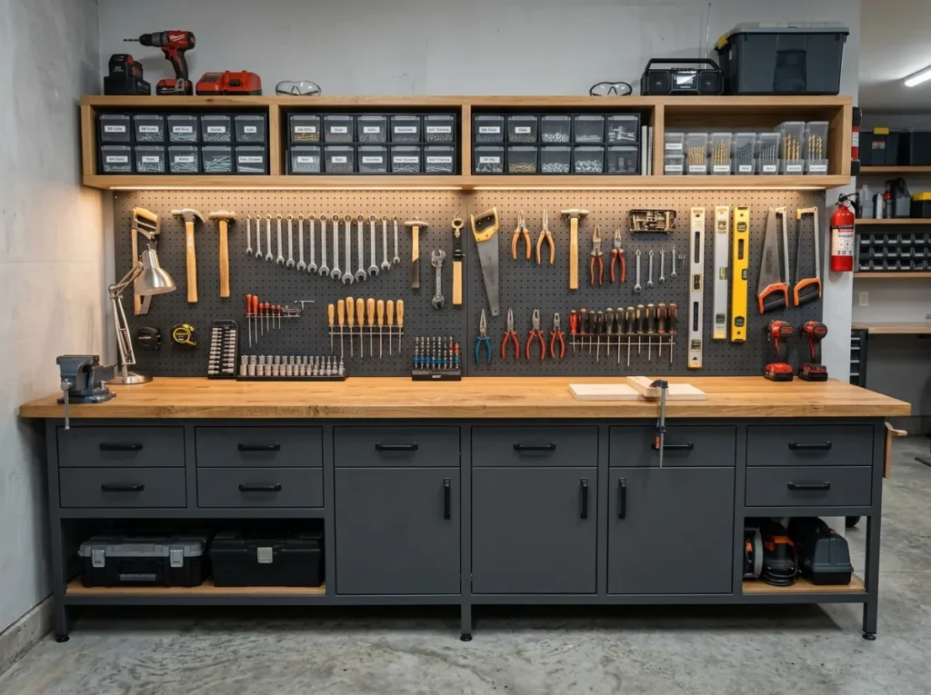 Workbench Storage Wall
