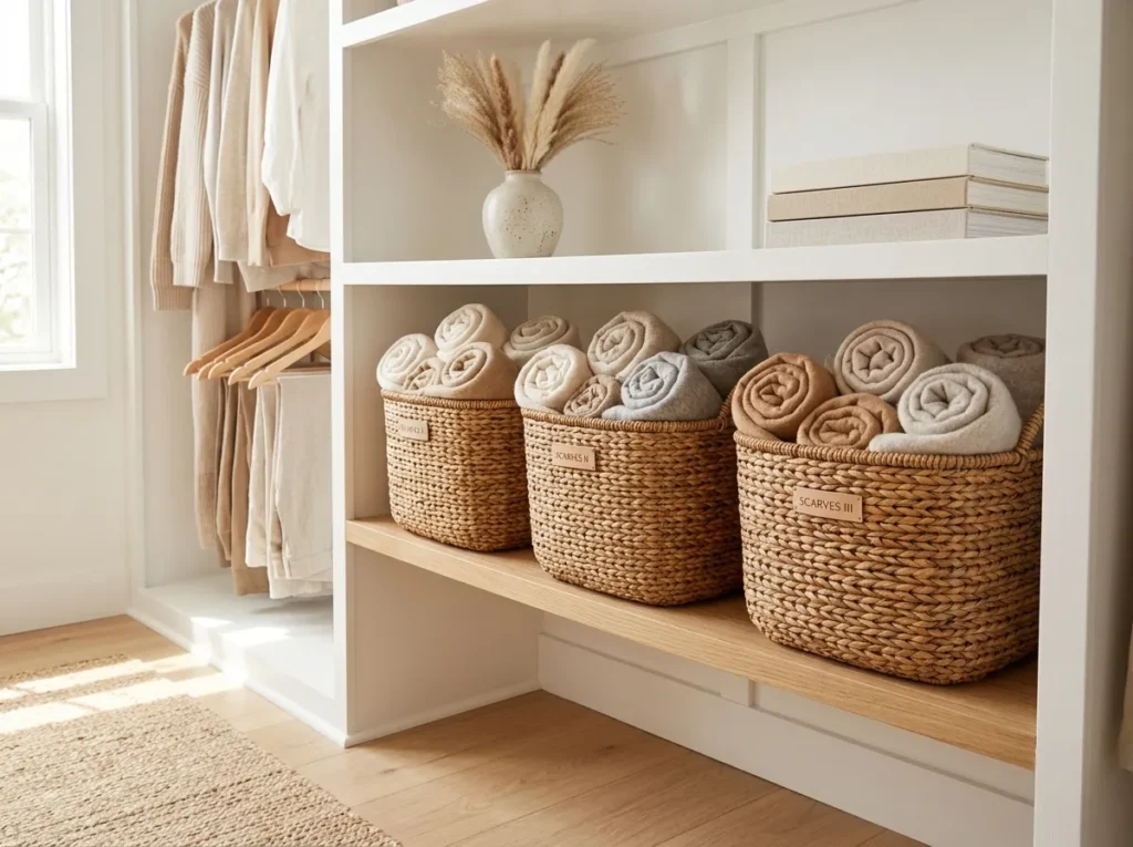 Woven Basket Shelf
