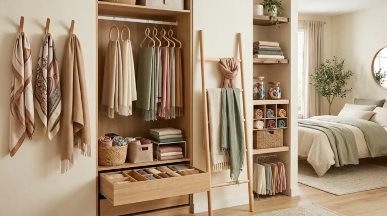 scarf storage ideas