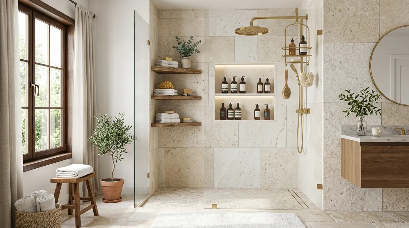 shower storage ideas