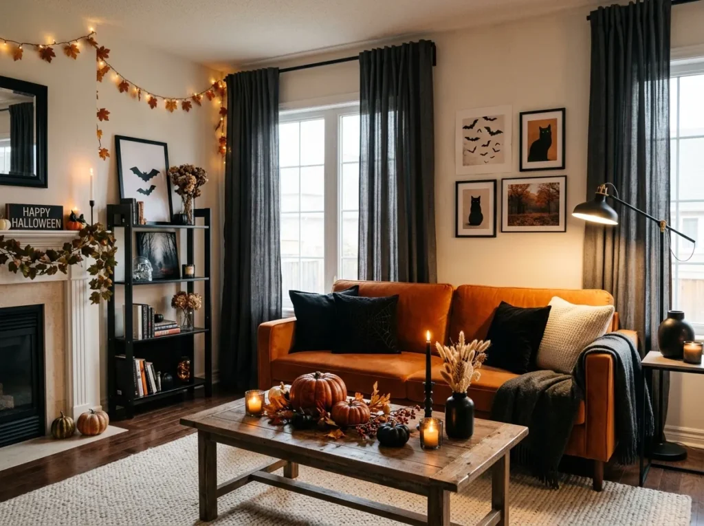 Black And Orange Accents