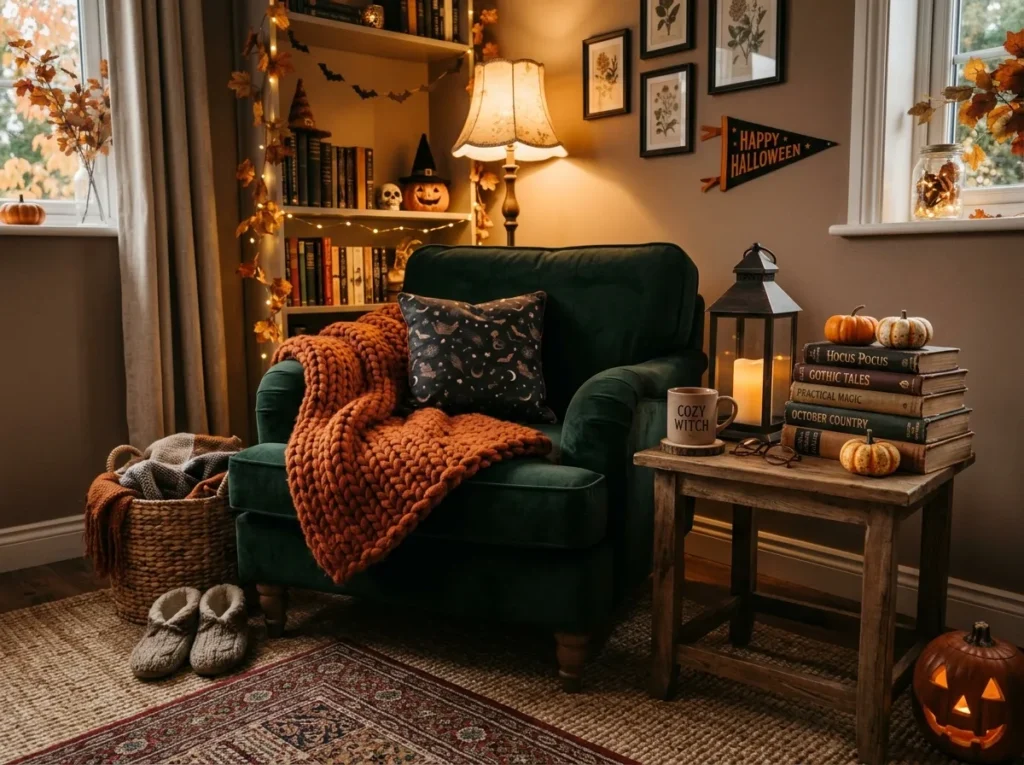 Cozy Spooky Reading Nook