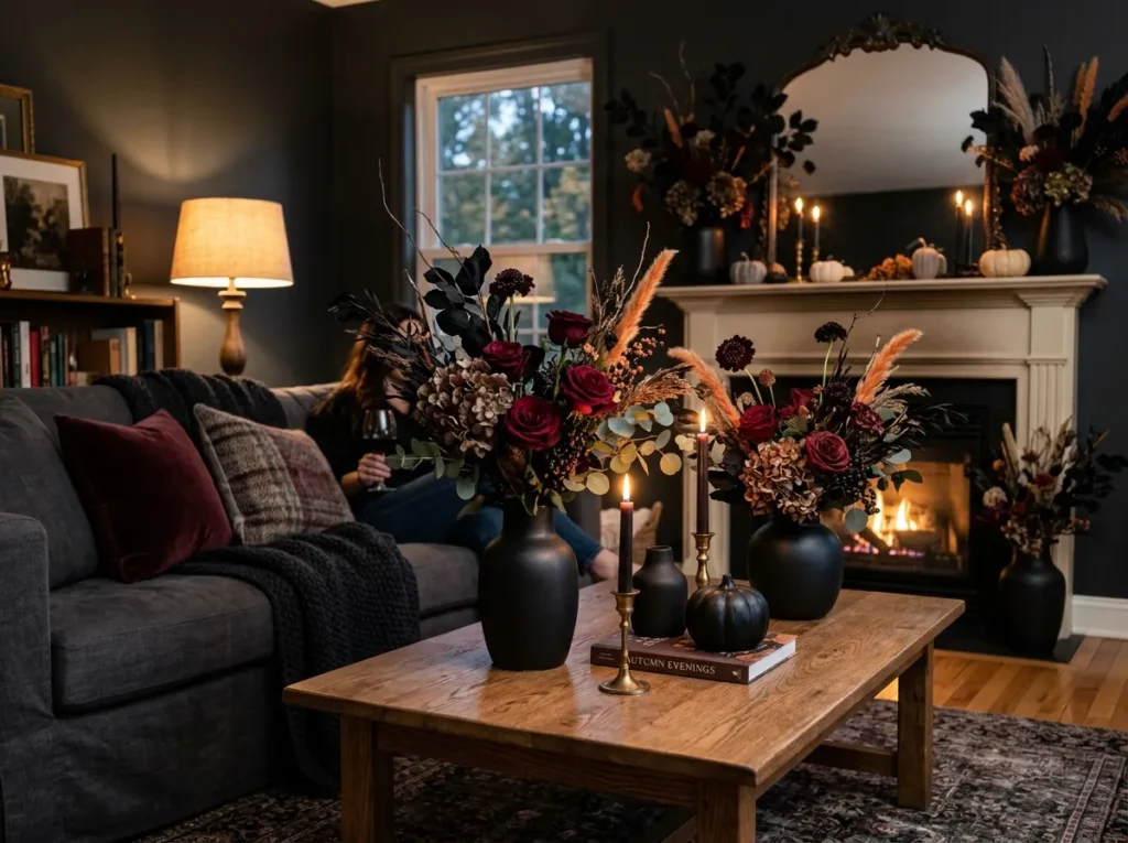 Dark Floral Arrangements