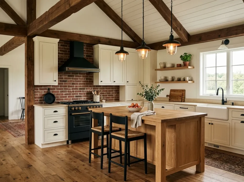 Exposed Brick Backsplash