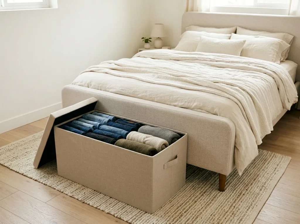 Foldable Storage Ottoman