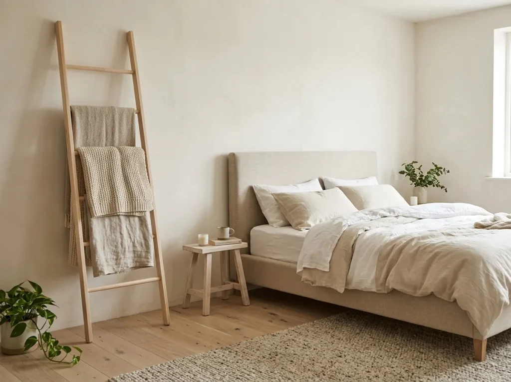 Ladder Blanket Rack