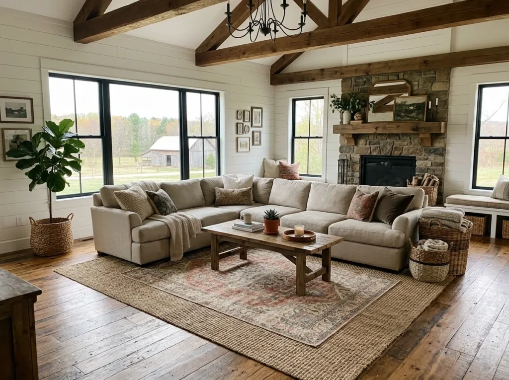 Layered Area Rugs