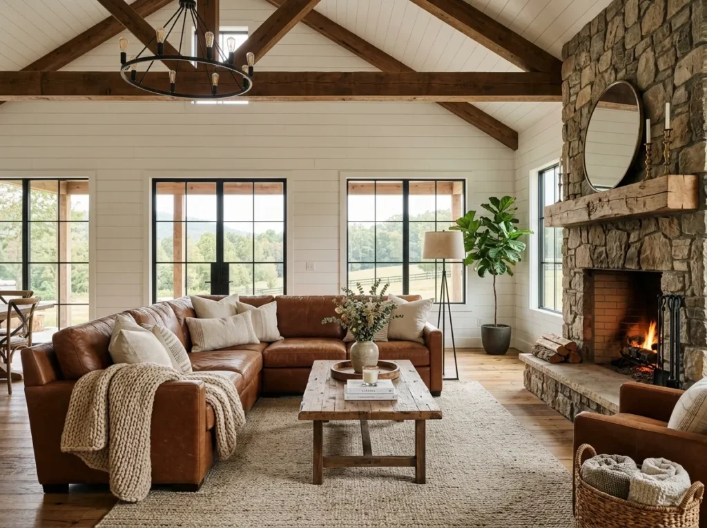 Leather Sectional Seating