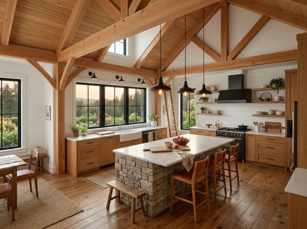Open Beam Ceiling