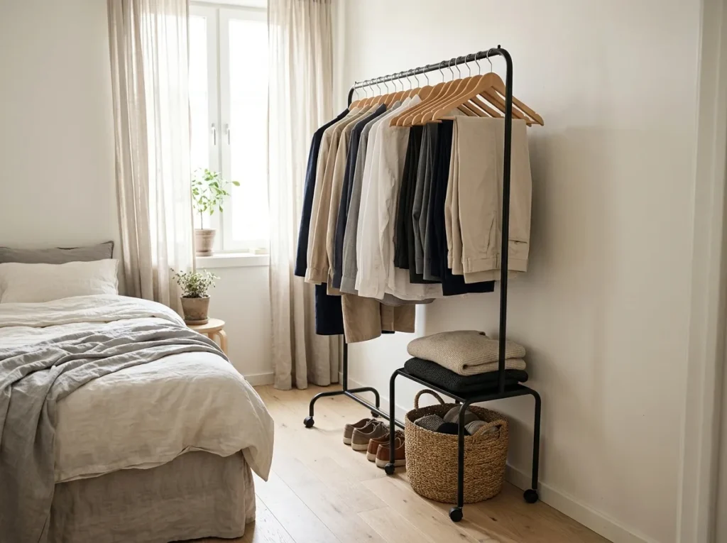 Rolling Clothing Rack