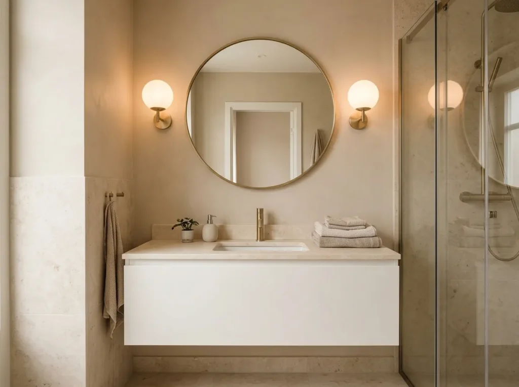 Round Statement Mirror