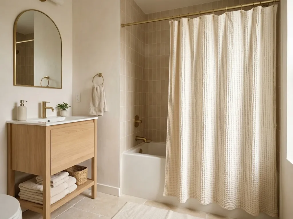 Textured Shower Curtain