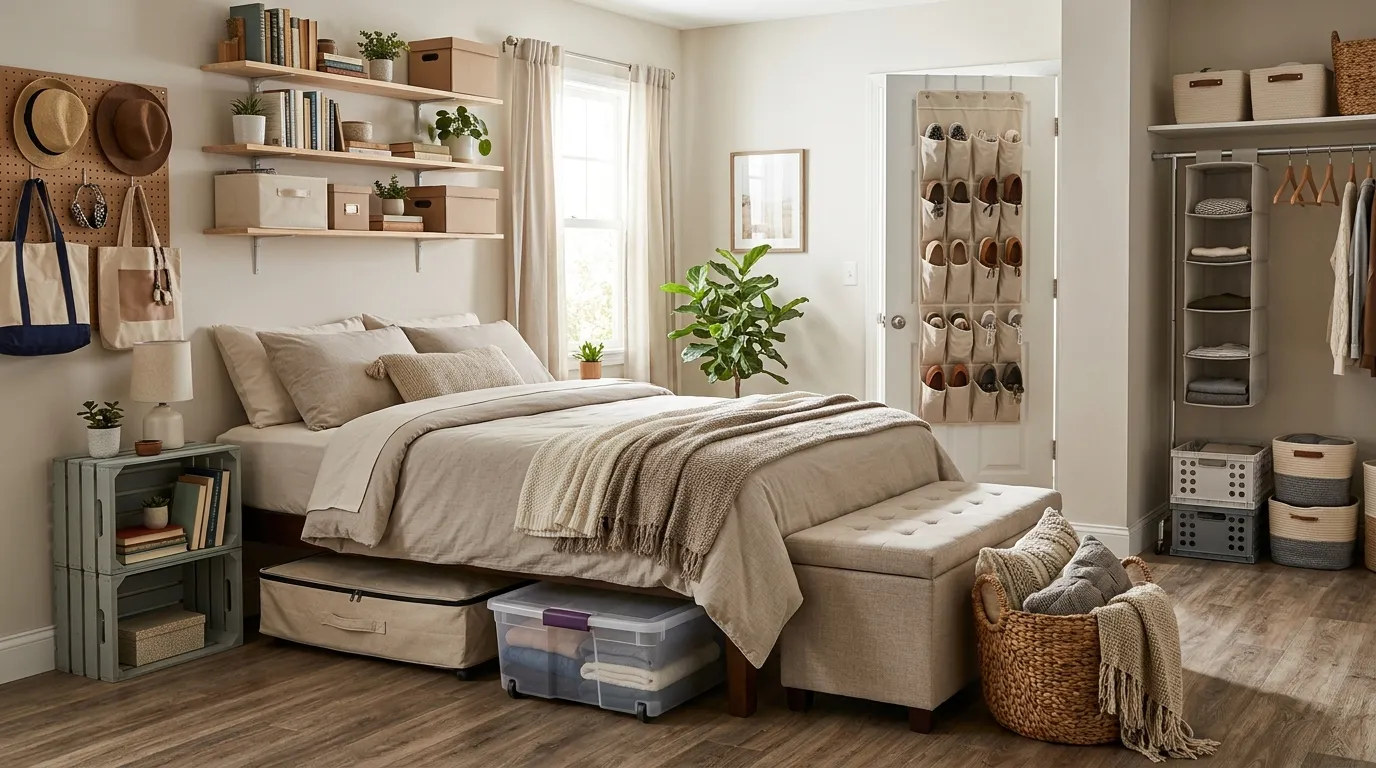 cheap bedroom storage ideas